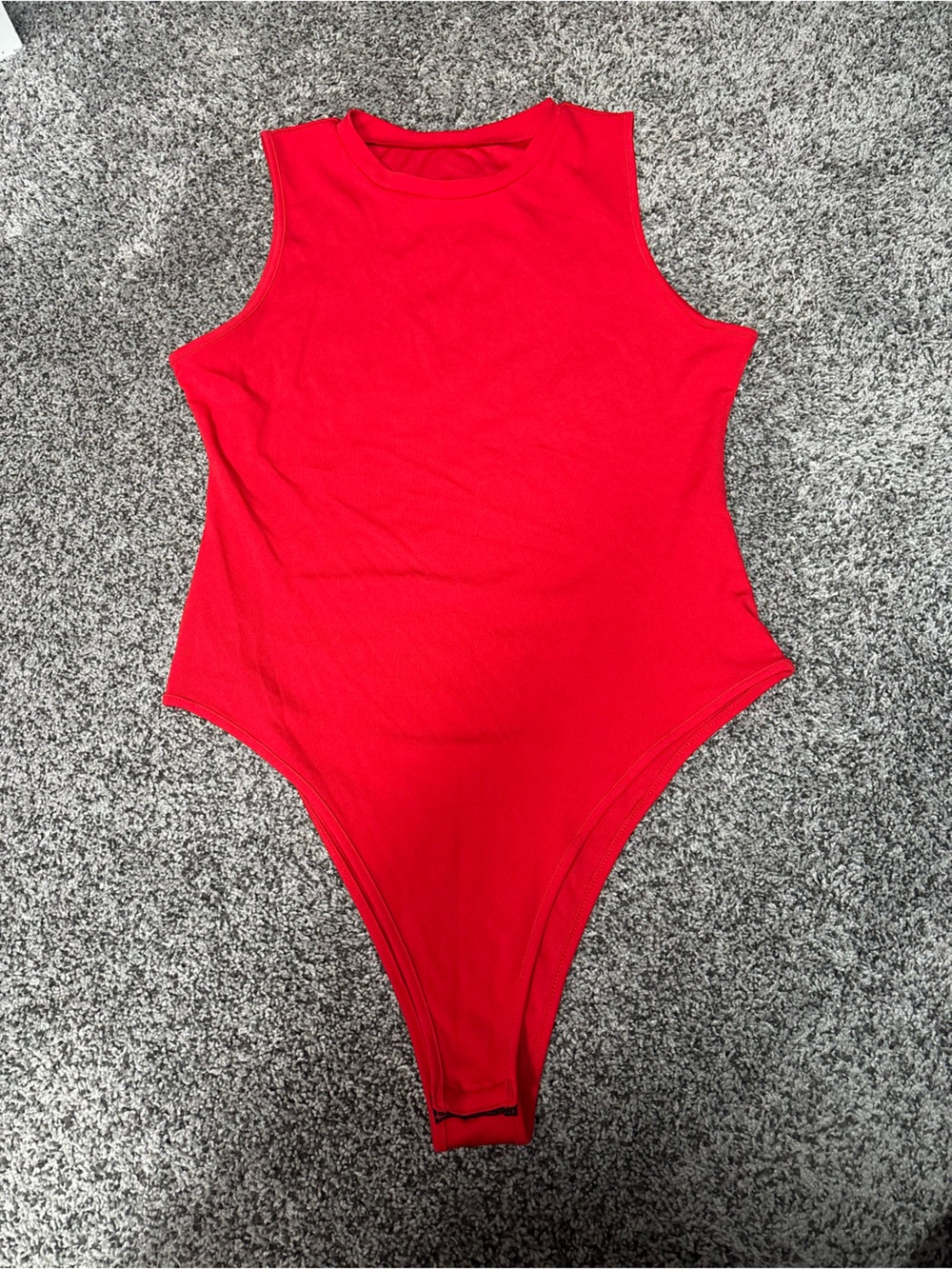 Red One-Piece Bodysuit